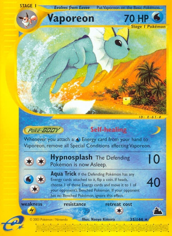 Image for Vaporeon (033/144) [Skyridge] - Pokemon