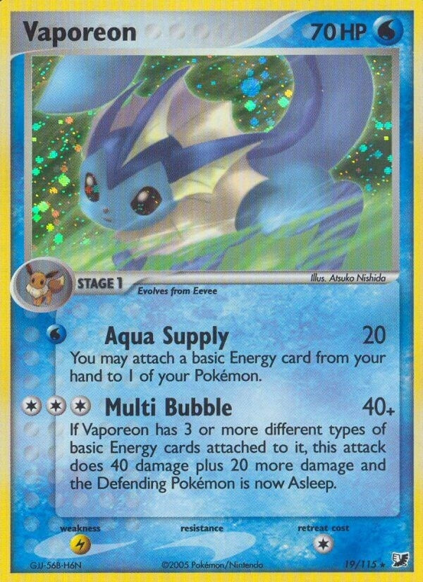 Image for Vaporeon (19/115) [Unseen Forces] - Pokemon