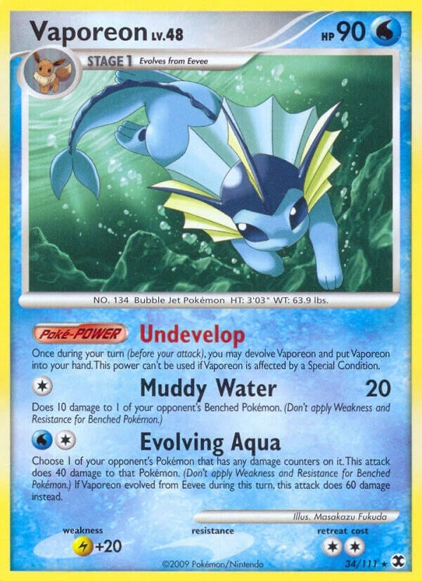 Image for Vaporeon (34/111) [Rising Rivals] - Pokemon
