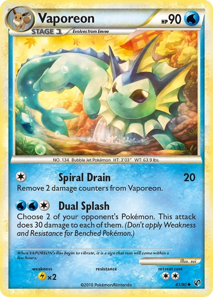 Image for Vaporeon (41/90) [Undaunted] - Pokemon
