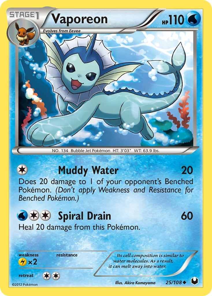 Vaporeon (25/108) [Dark Explorers]
