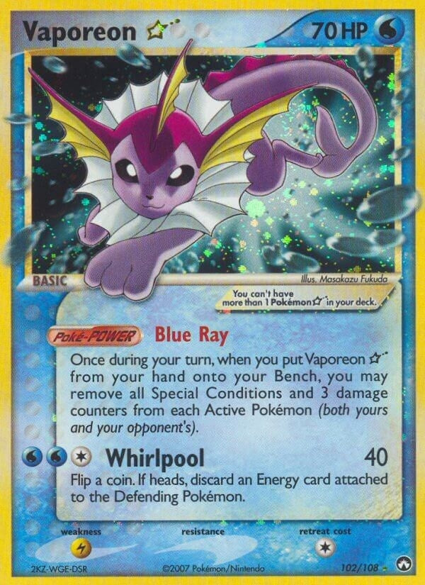 Image for Vaporeon Star (102/108) [Power Keepers] - Pokemon