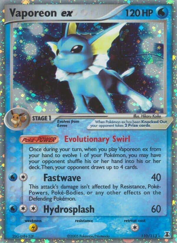 Image for Vaporeon ex (110/113) [Delta Species] - Pokemon