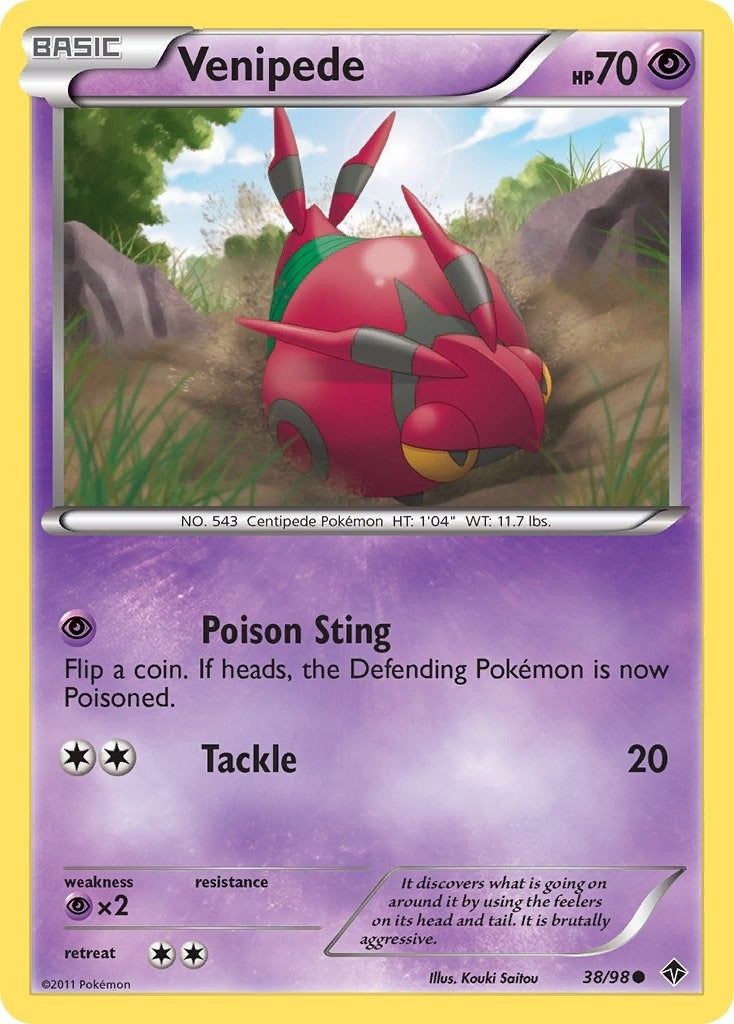 Image for Venipede (38/98) [Emerging Powers] - Pokemon