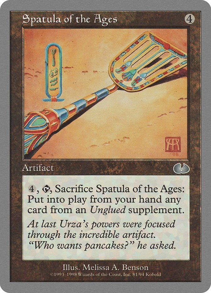 Image for Spatula of the Ages (81) [Unglued] - Magic: The Gathering