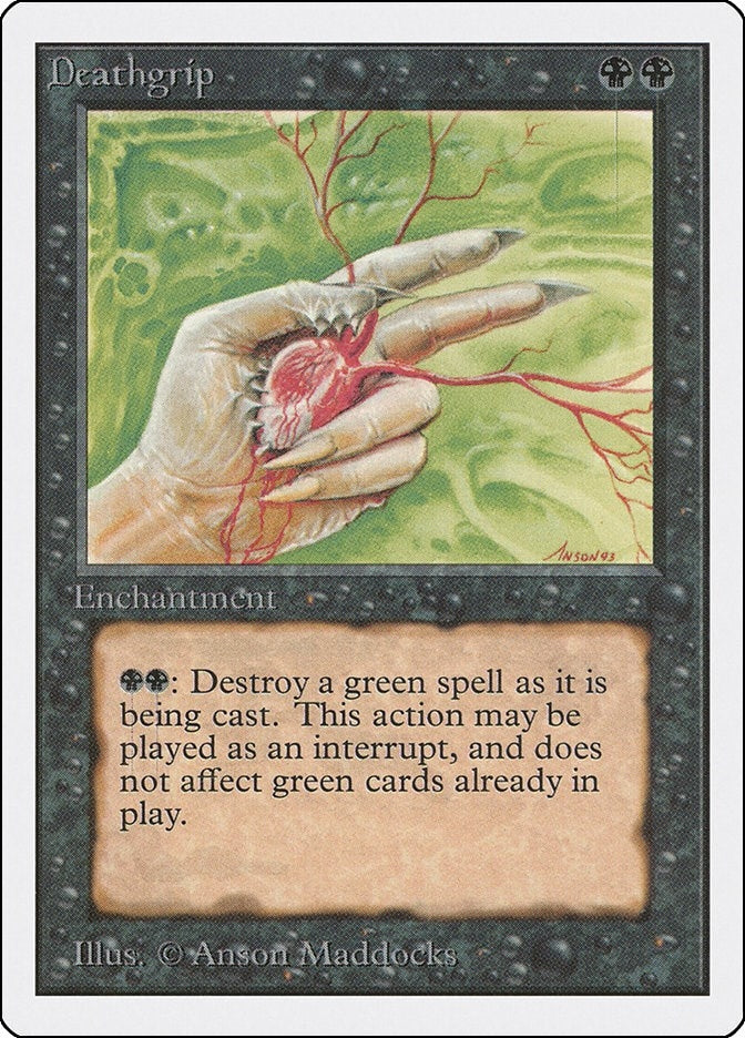 Image for Deathgrip [Unlimited Edition] - Magic: The Gathering
