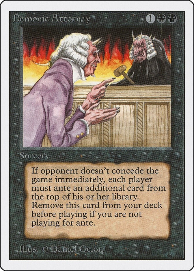 Image for Demonic Attorney [Unlimited Edition] - Magic: The Gathering