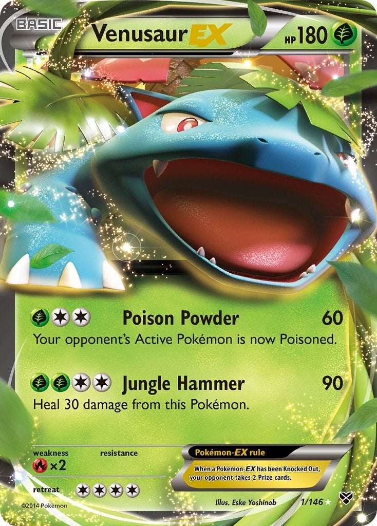 Image for Venusaur EX (1/146) [XY Base Set] - Pokemon