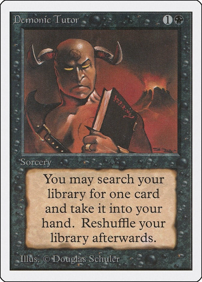 Image for Demonic Tutor [Unlimited Edition] - Magic: The Gathering