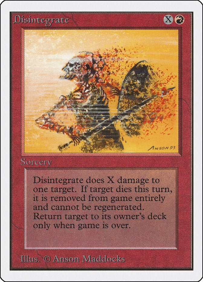 Image for Disintegrate [Unlimited Edition] - Magic: The Gathering