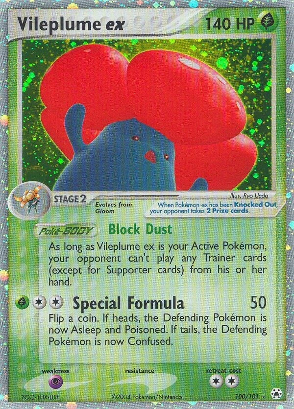 Image for Vileplume ex (100/101) [Hidden Legends] - Pokemon