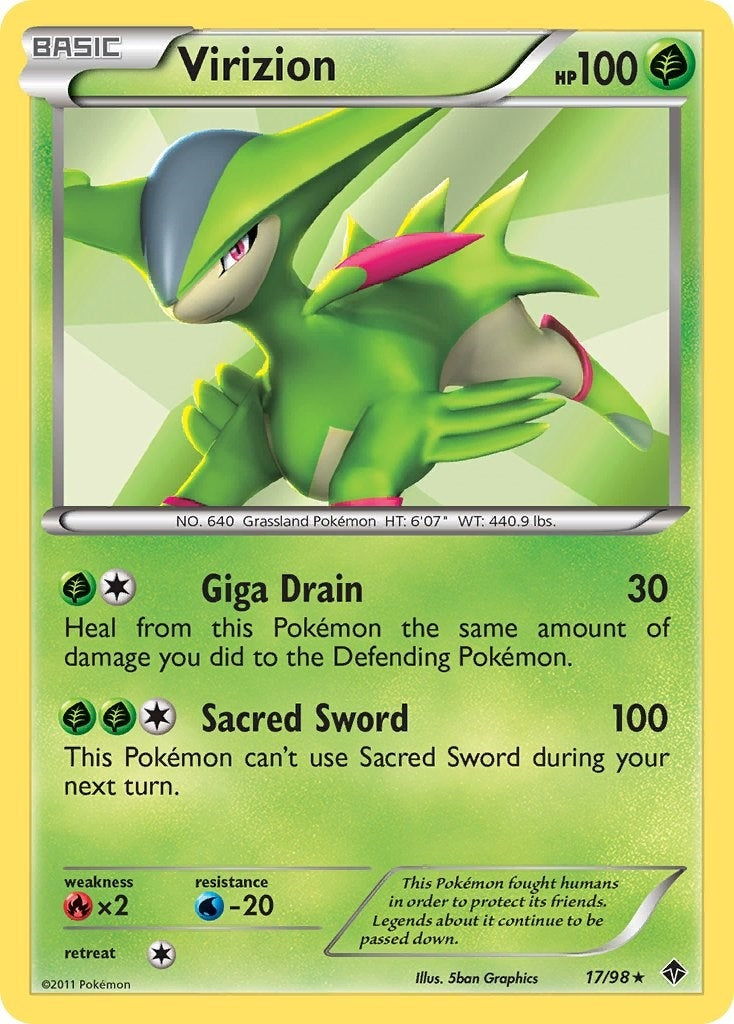 Image for Virizion (17/98) [Emerging Powers] - Pokemon