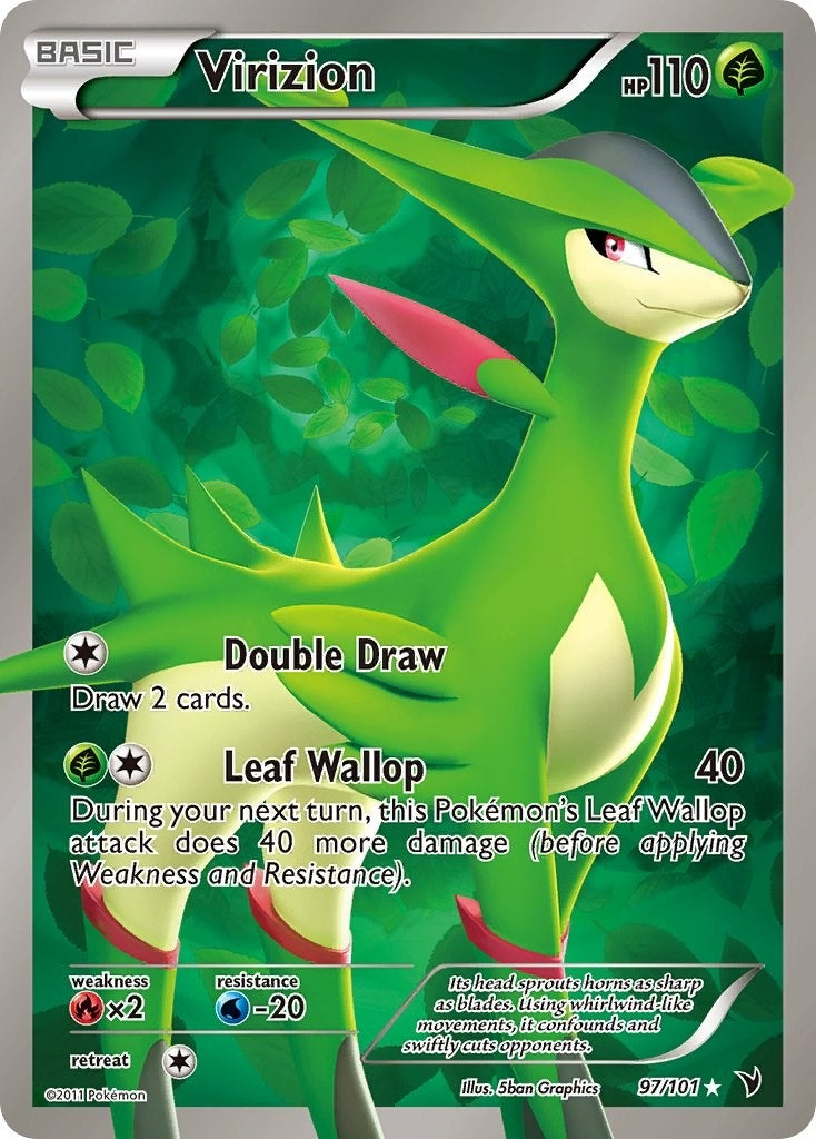 Image for Virizion (Full Art) (97/101) [Noble Victories] - Pokemon