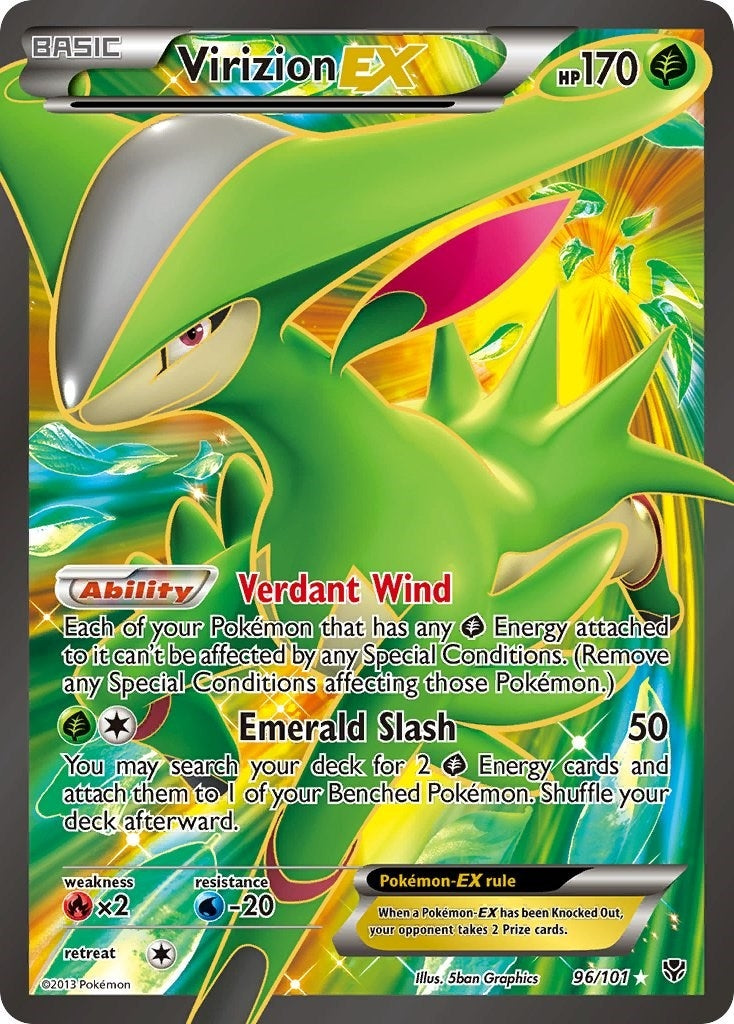 Image for Virizion EX (Full Art) (96/101) [Plasma Blast] - Pokemon