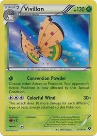 Image for Vivillon (High Plains [Orange]) (17/146) [XY Base Set] - Pokemon