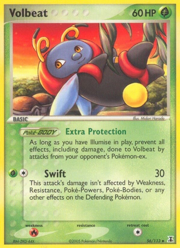 Image for Volbeat (56/113) [Delta Species] - Pokemon
