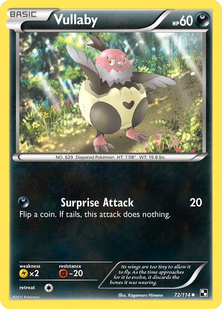 Image for Vullaby (72/114) [Black and White] - Pokemon