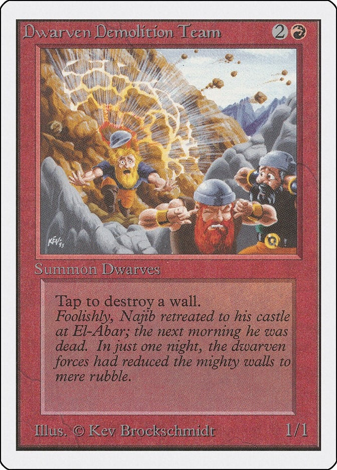 Image for Dwarven Demolition Team [Unlimited Edition] - Magic: The Gathering