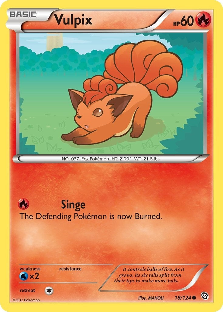 Image for Vulpix (18/124) [Dragons Exalted] - Pokemon