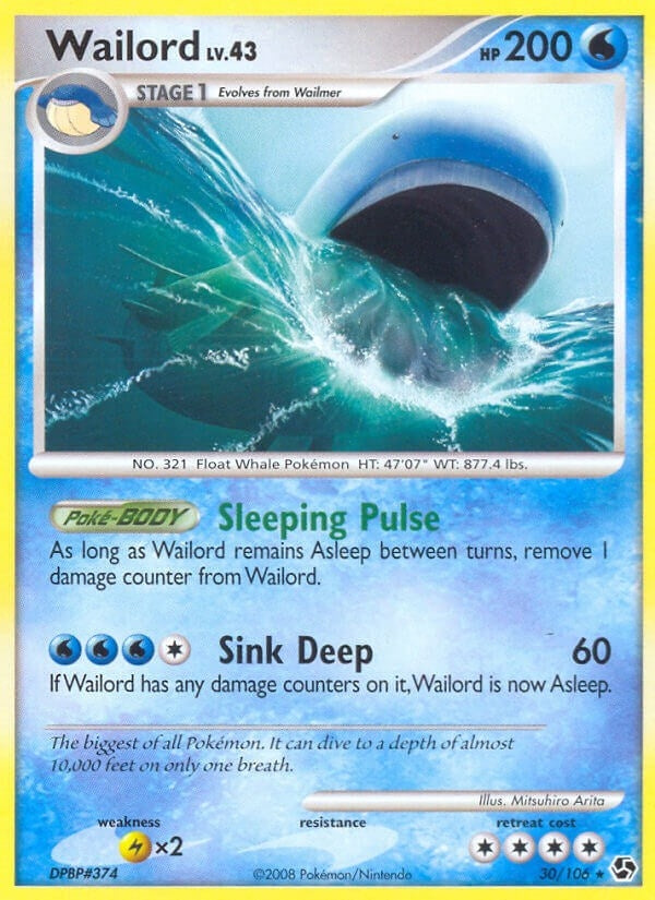 Image for Wailord (30/106) [Great Encounters] - Pokemon