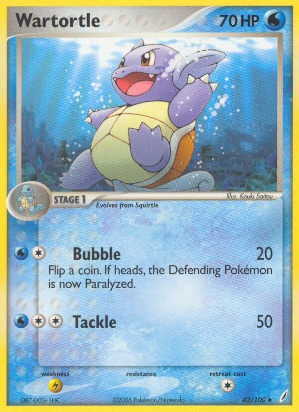 Image for Wartortle (42/100) [Crystal Guardians] - Pokemon