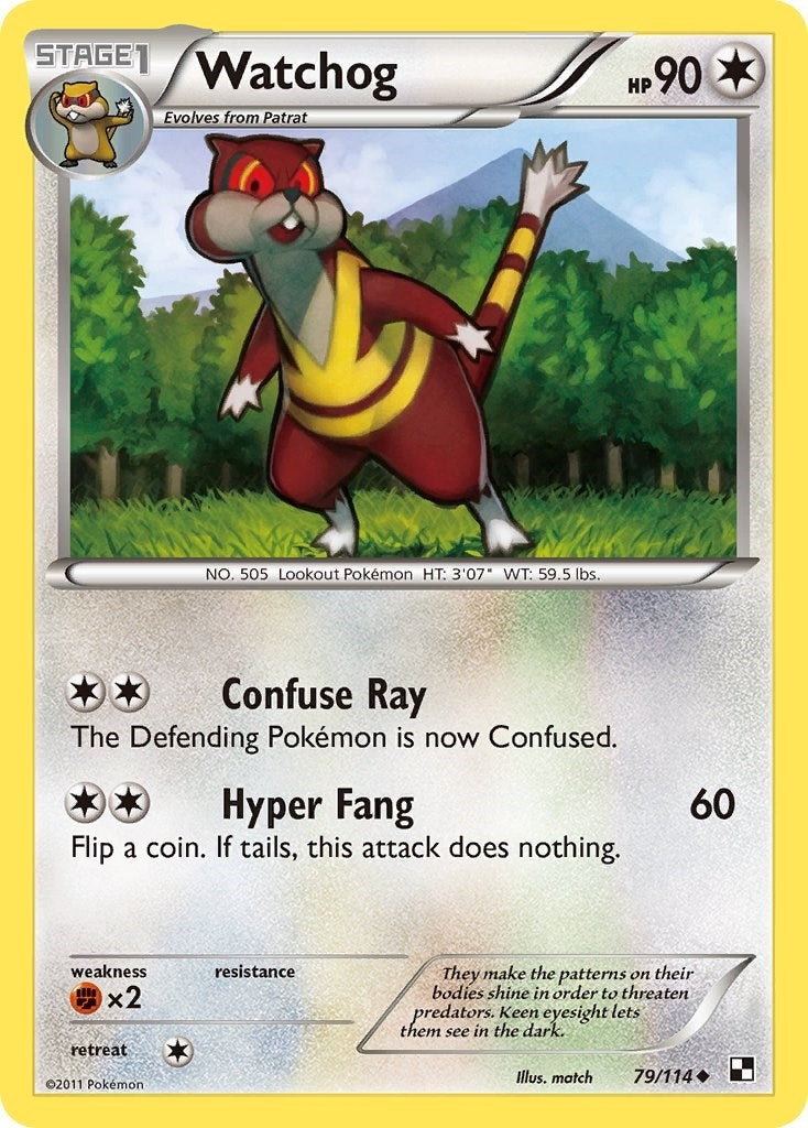 Image for Watchog (79/114) [Black and White] - Pokemon