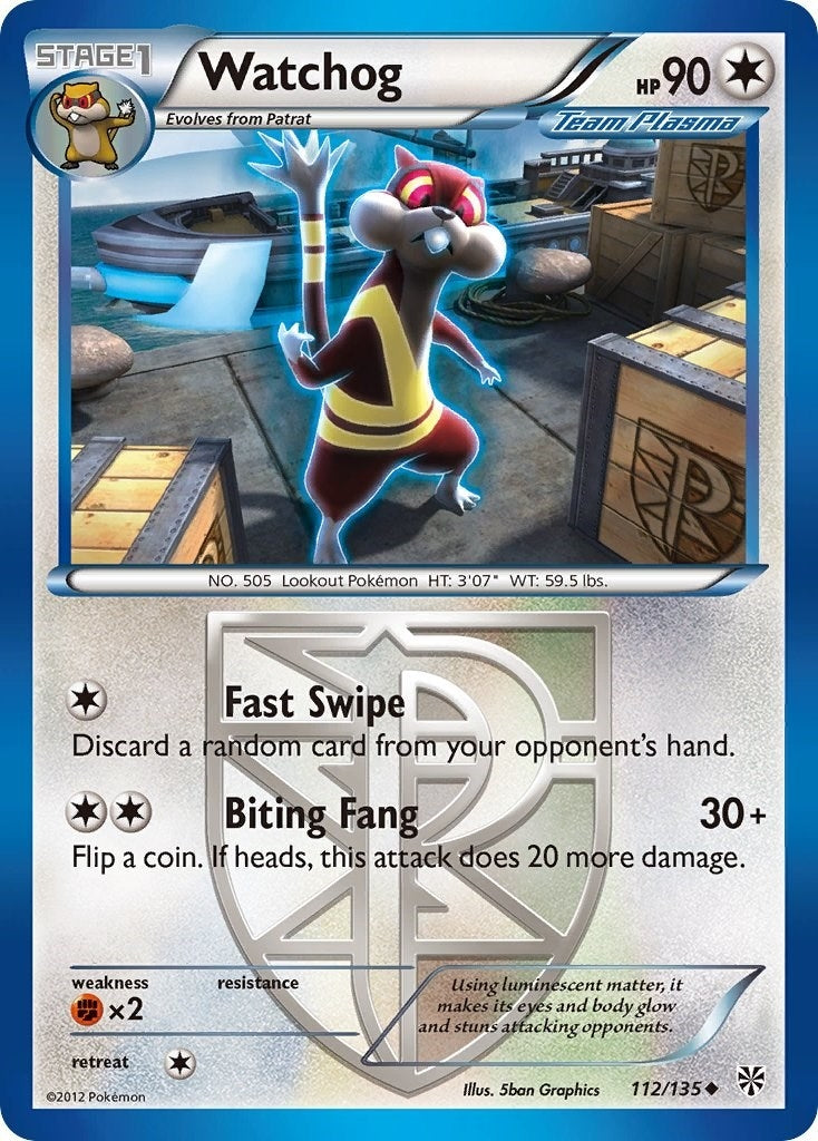 Image for Watchog (Team Plasma) (112) (112/135) [Plasma Storm] - Pokemon