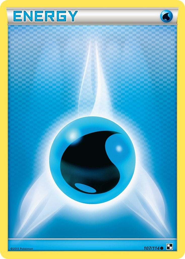Image for Water Energy (107/114) [Black and White] - Pokemon
