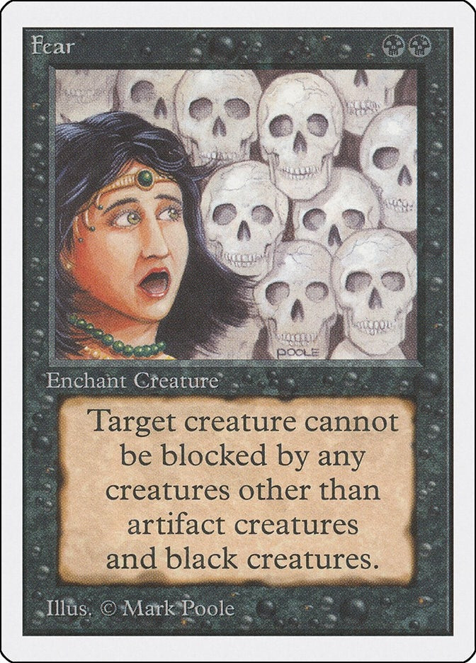 Image for Fear [Unlimited Edition] - Magic: The Gathering