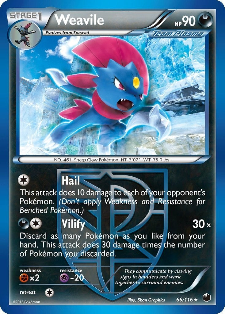 Image for Weavile (Team Plasma) (66/116) [Plasma Freeze] - Pokemon