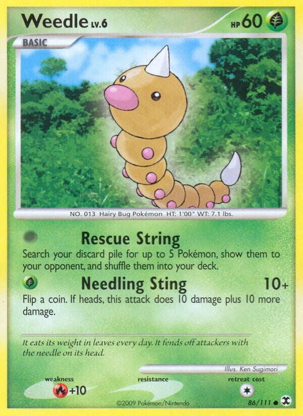 Image for Weedle (86/111) [Rising Rivals] - Pokemon