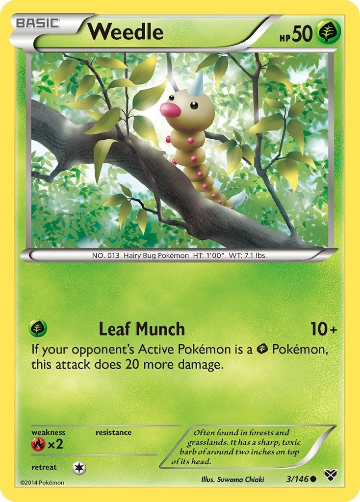 Image for Weedle (3/146) [XY Base Set] - Pokemon