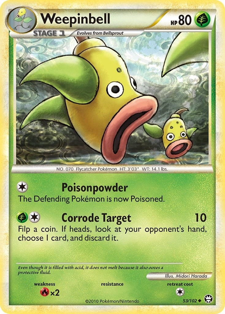 Image for Weepinbell (53/102) [Triumphant] - Pokemon