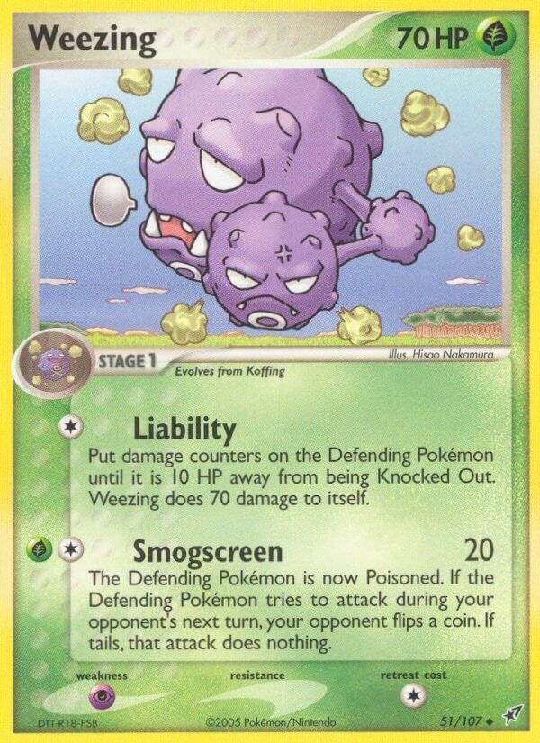 Image for Weezing (51/107) [Deoxys] - Pokemon