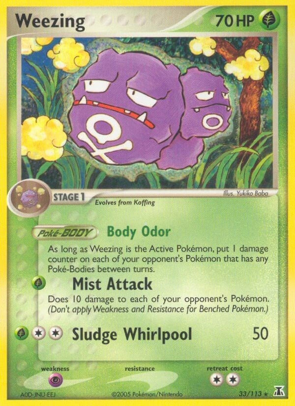 Image for Weezing (33/113) [Delta Species] - Pokemon