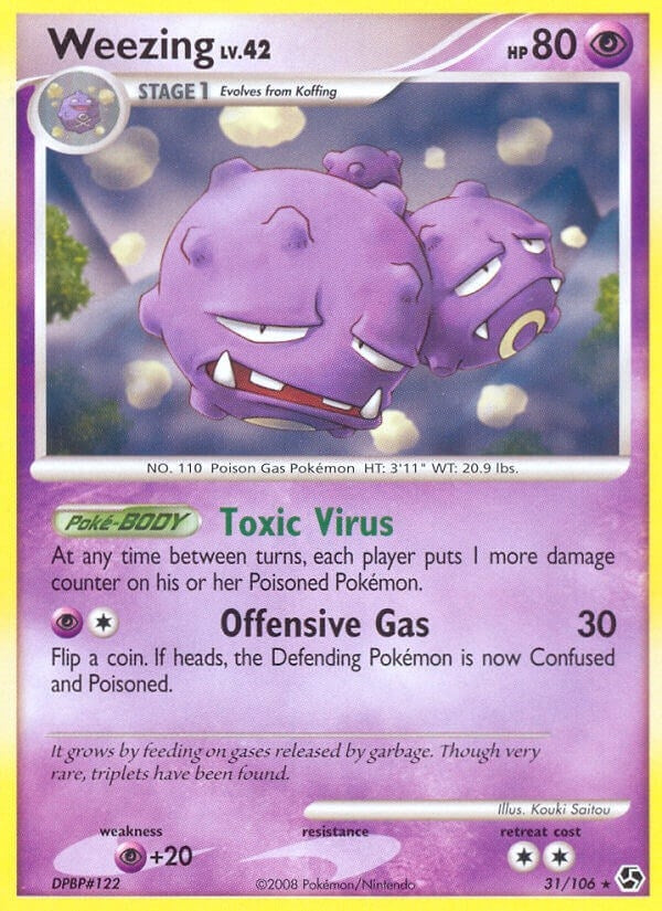 Image for Weezing (31/106) [Great Encounters] - Pokemon