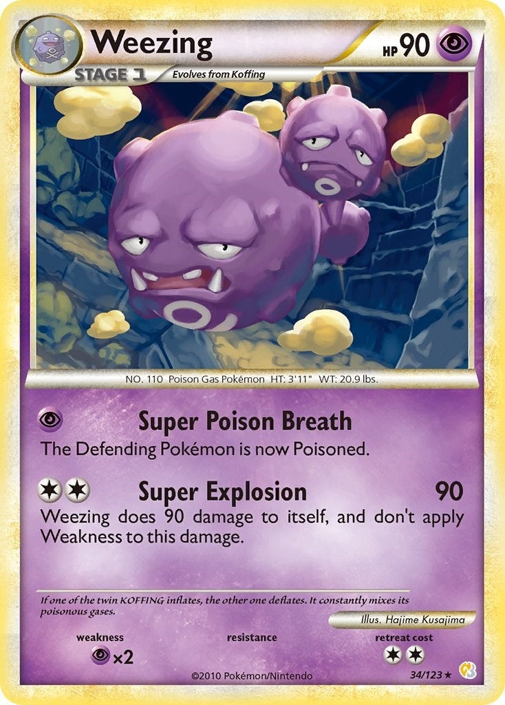Image for Weezing (34/123) [HeartGold SoulSilver] - Pokemon