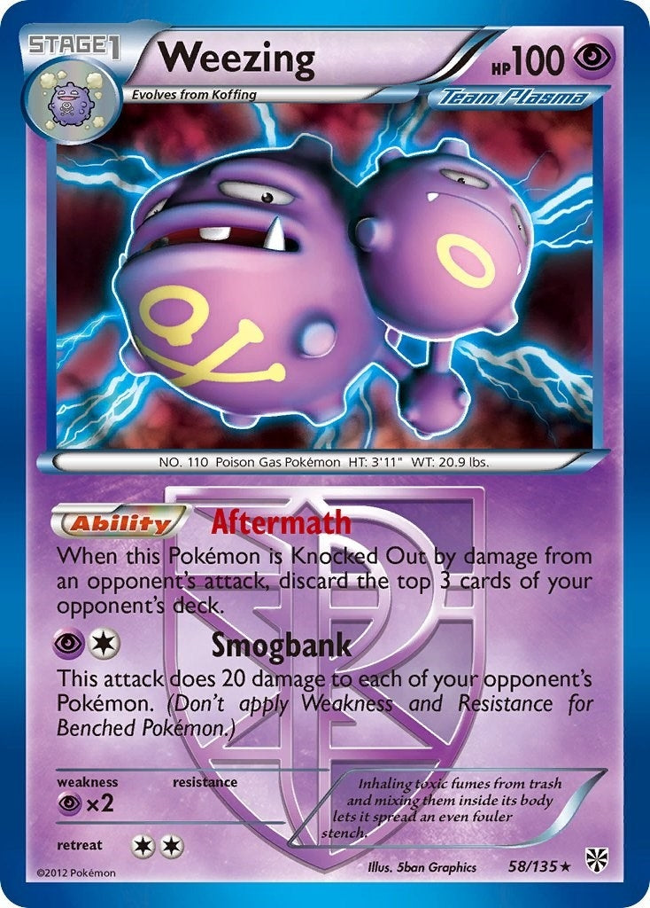 Image for Weezing (Team Plasma) (58/135) [Plasma Storm] - Pokemon