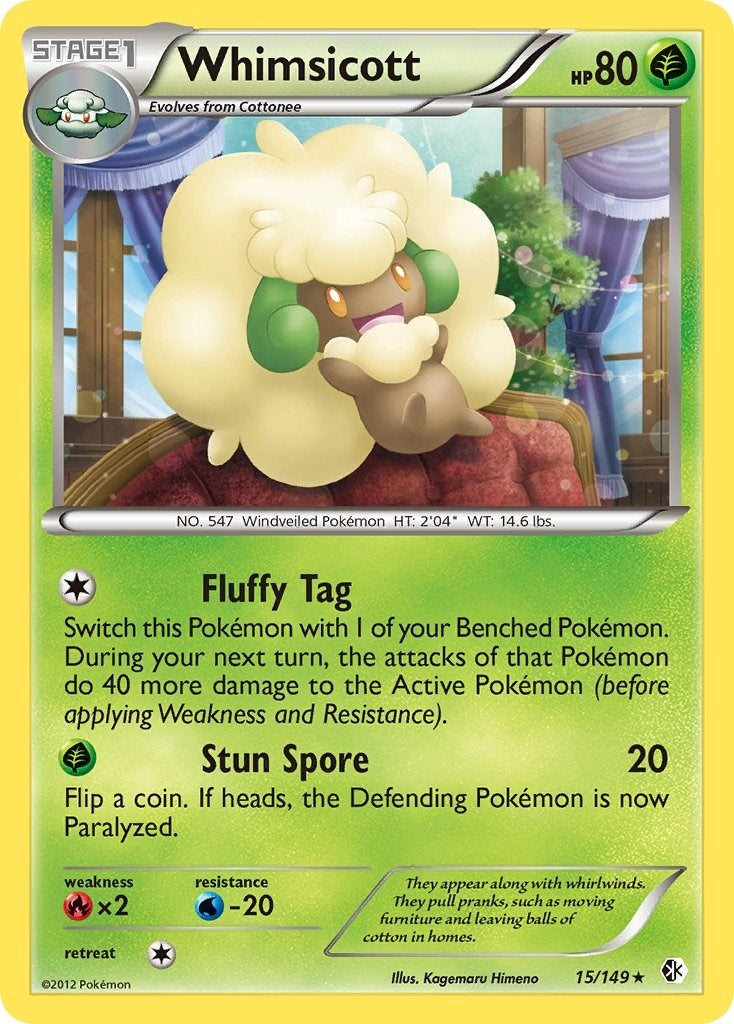 Image for Whimsicott (15/149) [Boundaries Crossed] - Pokemon