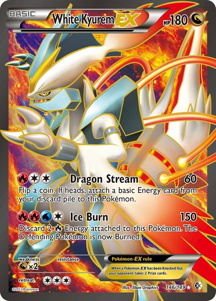 Image for White Kyurem EX (146 Full Art) (146/149) [Boundaries Crossed] - Pokemon