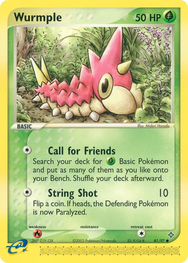 Image for Wurmple (81/97) [Dragon] - Pokemon