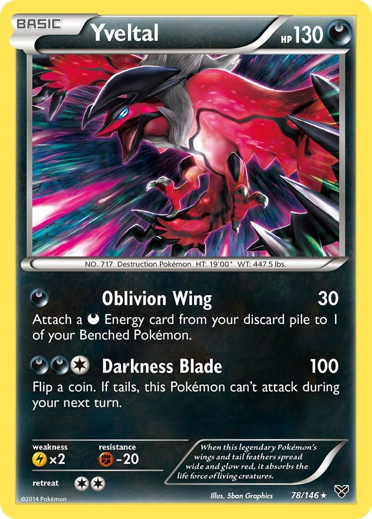 Image for Yveltal (78/146) [XY Base Set] - Pokemon