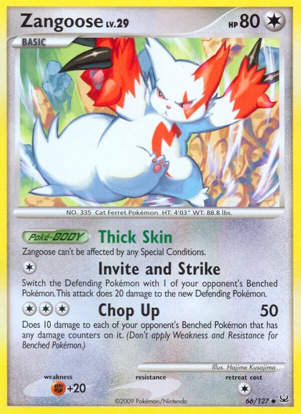 Image for Zangoose (66/127) [Platinum] - Pokemon