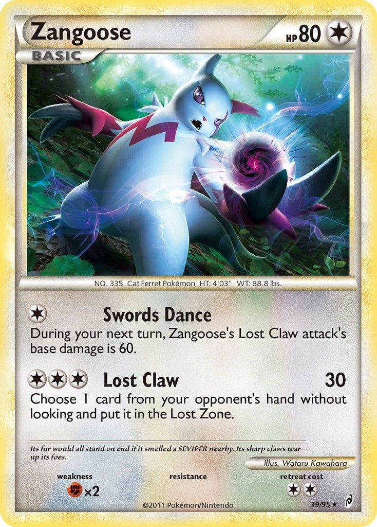 Image for Zangoose (39/95) [Call of Legends] - Pokemon