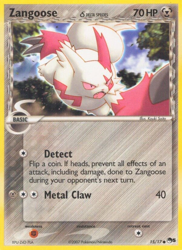Image for Zangoose (Delta Species) (015/017) [POP Series 5] - Pokemon