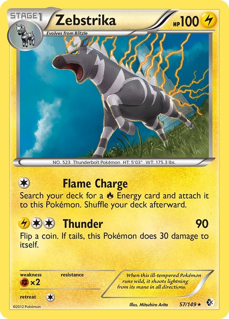 Image for Zebstrika (57/149) [Boundaries Crossed] - Pokemon