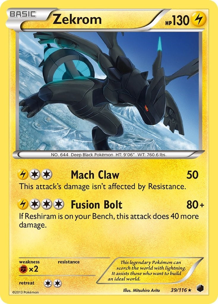 Image for Zekrom (39/116) [Plasma Freeze] - Pokemon