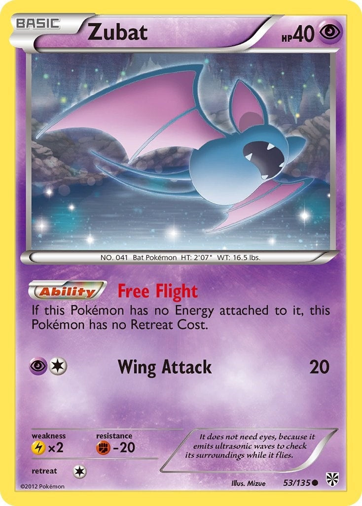 Image for Zubat (53) (53/135) [Plasma Storm] - Pokemon