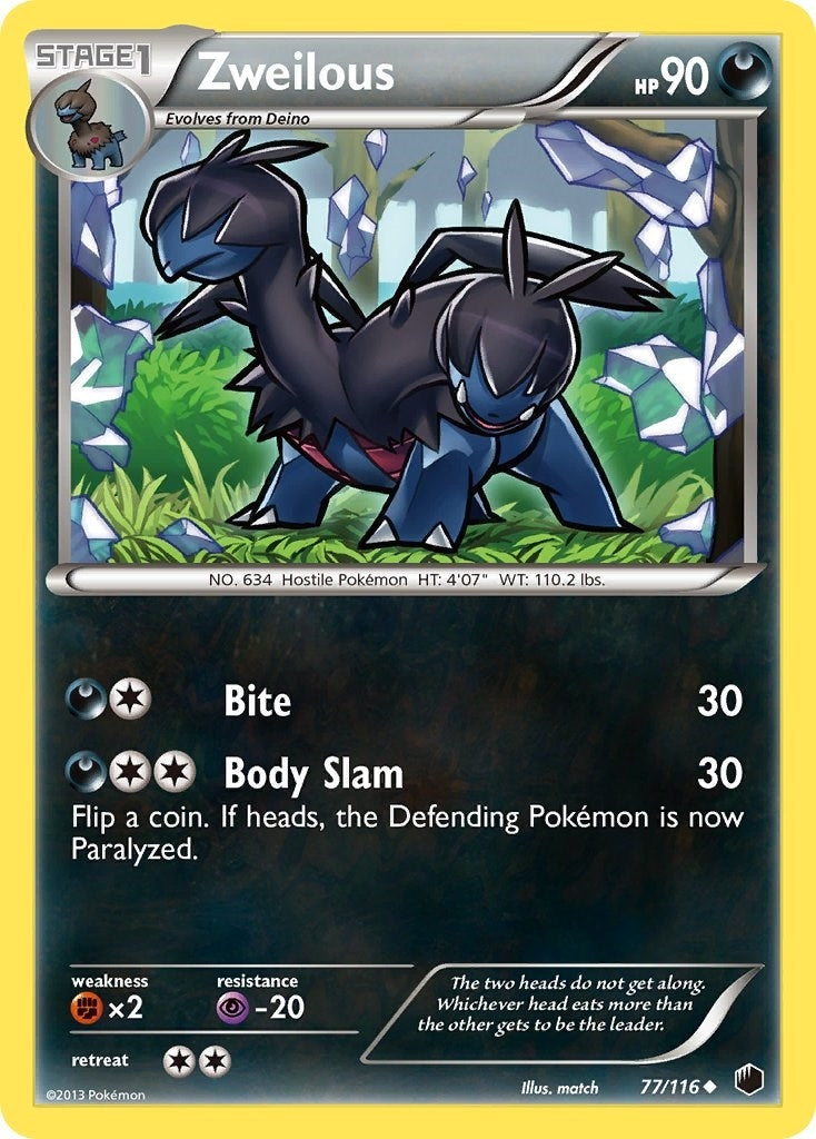 Image for Zweilous (77/116) [Plasma Freeze] - Pokemon