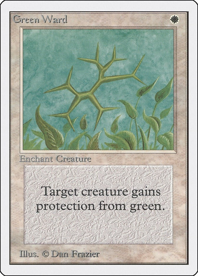 Image for Green Ward [Unlimited Edition] - Magic: The Gathering